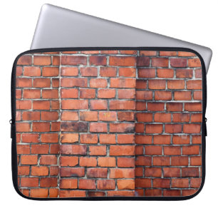 Braune Wandziegel Laptopschutzhülle