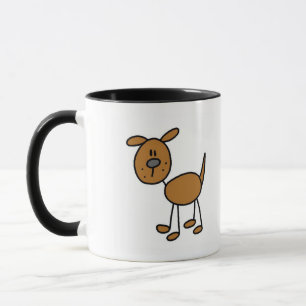 Braune Welpen-Hunde T-Shirts und Geschenke Tasse