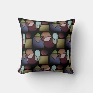 Braune Wurfkissen mit Kreisdesign Kissen