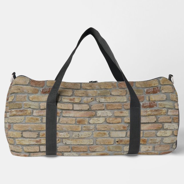 Braune Ziegelmauer - Neuartiges Design Duffle Bag (Vorderseite)