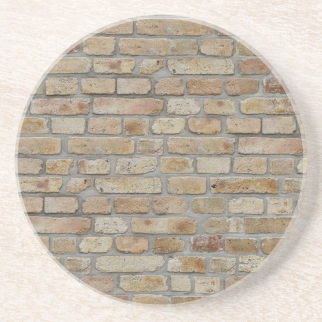 Braune Ziegelmauer - Neuartiges Design Getränkeuntersetzer (Vorne)