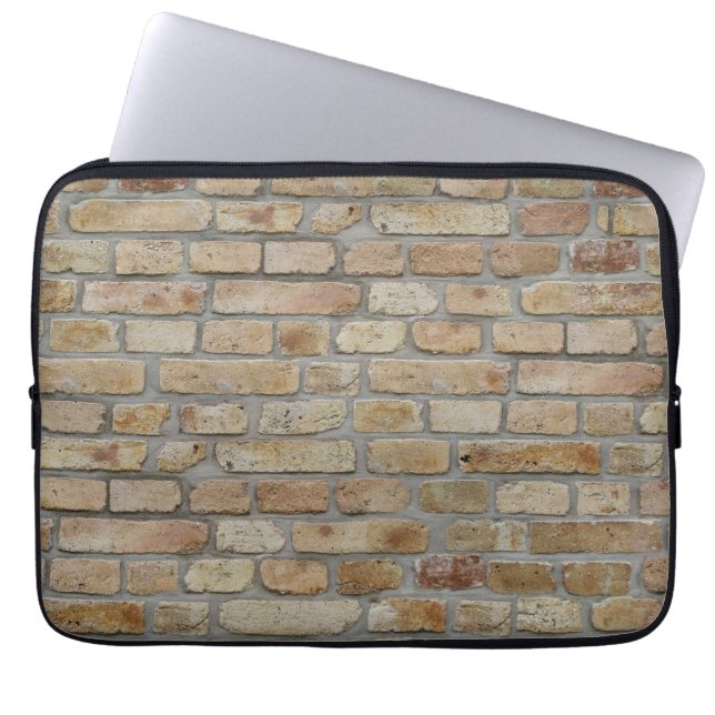 Braune Ziegelmauer - Neuartiges Design Laptopschutzhülle (Vorderseite)