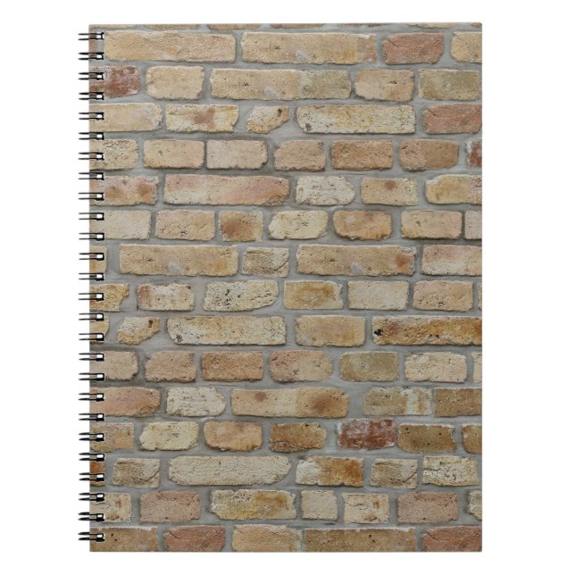 Braune Ziegelmauer - Neuartiges Design Notizblock (Vorderseite)