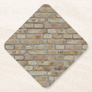 Braune Ziegelmauer - Neuartiges Design Untersetzer