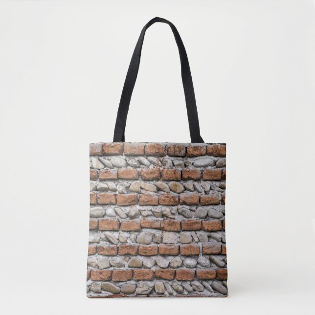 Braune Ziegelmauer Tasche (Vorderseite)