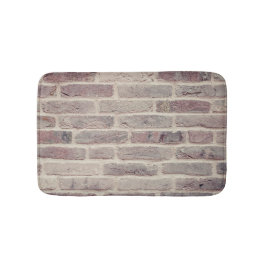 Braune Ziegelwand Badematte