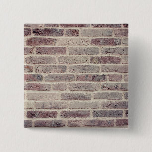 Braune Ziegelwand Button