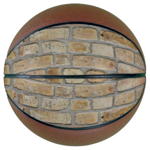 Braune Ziegelwand Ein novelty-design Basketball