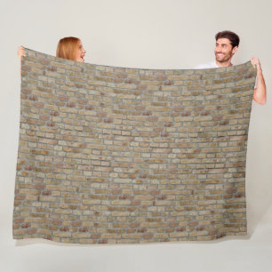 Braune Ziegelwand Ein novelty-design Fleecedecke