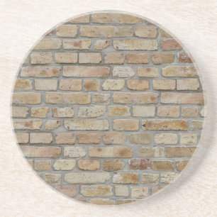 Braune Ziegelwand Ein novelty-design Getränkeuntersetzer