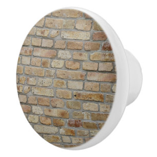 Braune Ziegelwand Ein novelty-design Keramikknauf
