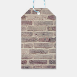 Braune Ziegelwand Geschenkanhänger
