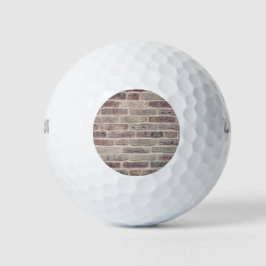 Braune Ziegelwand Golfball