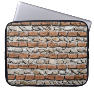 Braune Ziegelwand Laptopschutzhülle