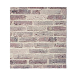 Braune Ziegelwand Notizblock