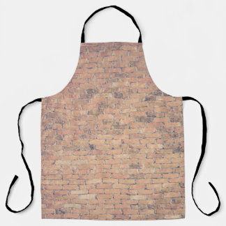 Braune Ziegelwände Schürze