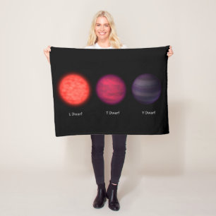 Braune Zwerge, wie sie von einem Interstellar-Reis Fleecedecke