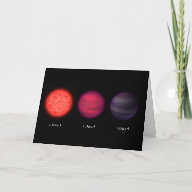 Braune Zwerge, wie sie von einem Interstellar-Reis Karte (Vorderseite)