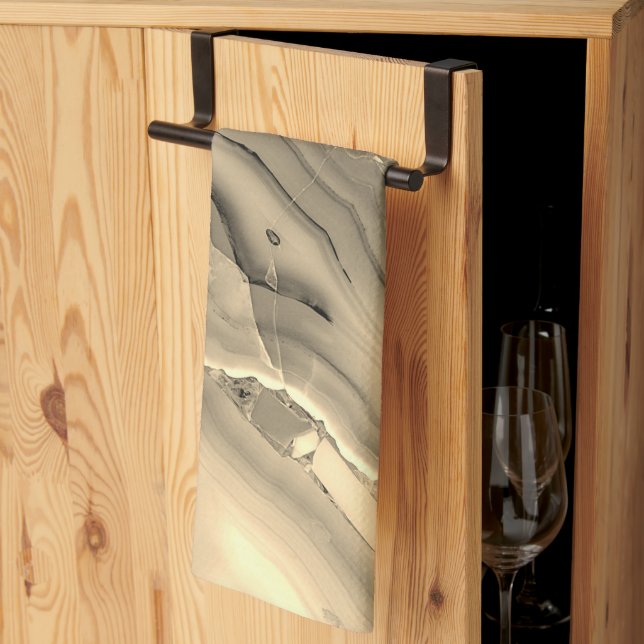 Brauner Achat Geschirrtuch (Drittel gefaltet)
