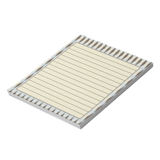 Brauner Argyle Notizblock (Rotiert)