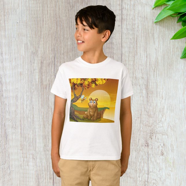 Brauner Bär Sunset T-Shirt (Von Creator hochgeladen)