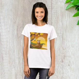 Brauner Bär Sunset T-Shirt