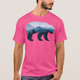 Brauner Bär Wildlife Naturswald Berge Tier T-Shirt