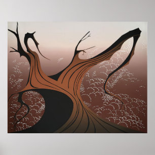 Brauner Baum - 1974; Vereinigte Staaten  Eyvind Ea Poster