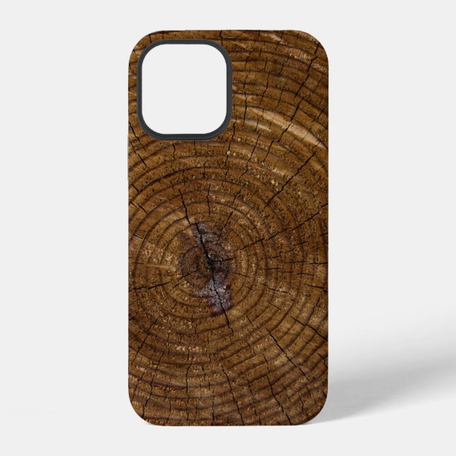 Brauner Baumstamm iPhone 12 Hülle (Rückseite)