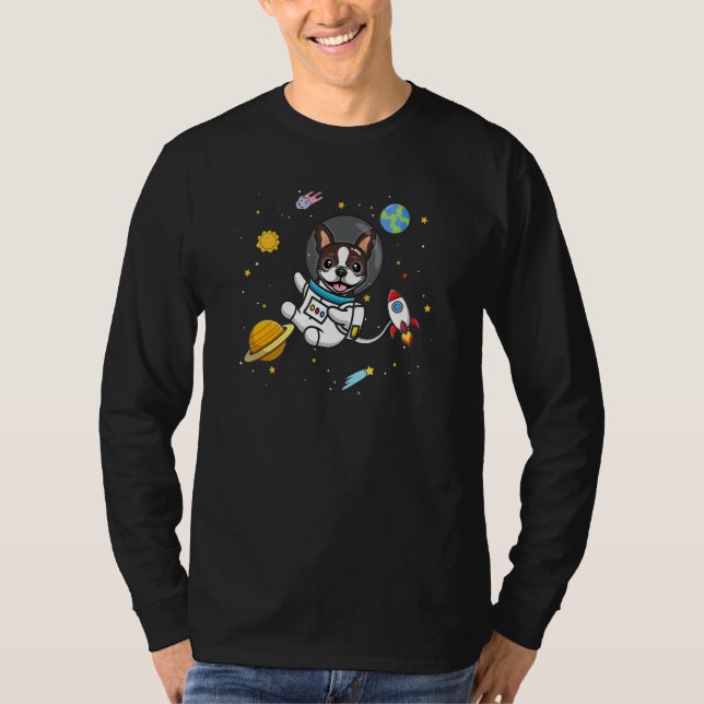 Brauner Boston Terrier T-Shirt (Vorderseite)