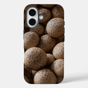 Brauner Buchenpilz (Hypsizygus Marmoreus) macht Sp iPhone 16 Hülle