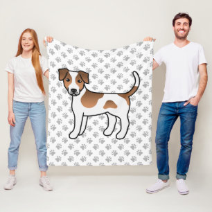 Brauner Dänisch-Schwedischer Farmhund Süßer Cartoo Fleecedecke