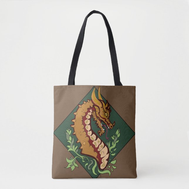 Brauner Drache Tasche (Vorderseite)