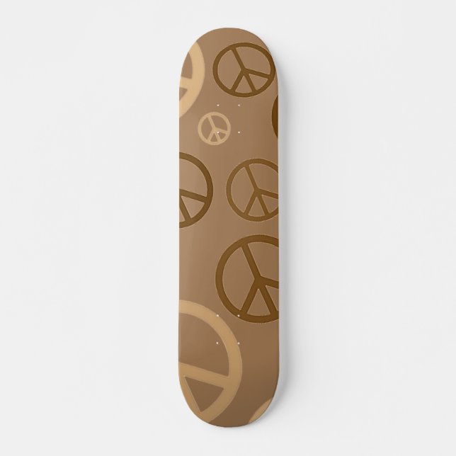 Brauner Frieden Skateboard (Vorne)