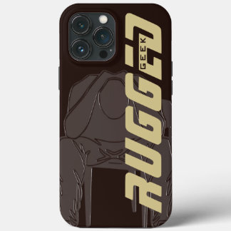 Brauner, geekter Mann, Holding | Denkende Case-Mate iPhone Hülle
