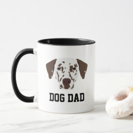 Brauner Gepunkteter Dalmatiner Hunde Vater Tasse
