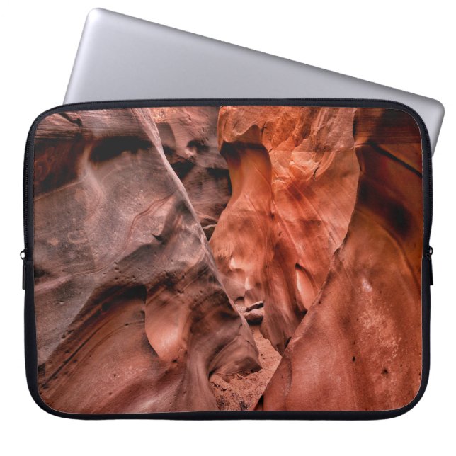 Brauner Gestein Laptopschutzhülle (Vorderseite)