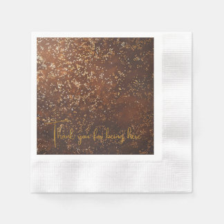 Brauner Glitter Serviette