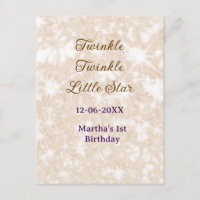 Brauner Glitter Twinkle Twinkle kleiner Stern Gebu