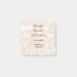 Brauner Glitter Zwinkern Zwinkern kleiner Stern Ge Post-it Klebezettel