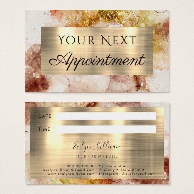 Brauner Glitzer (Vorne & Hinten)