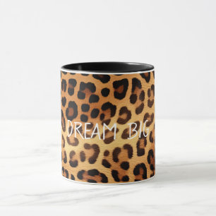 Brauner Goldener Leopard Tasse
