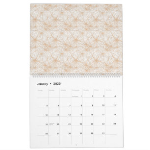 brauner Hintergrund mit Kreismuster Kalender