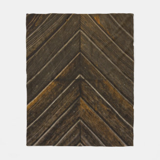 Brauner Holzrahmen Fleecedecke
