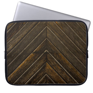 Brauner Holzrahmen Laptopschutzhülle