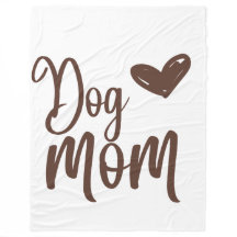 Brauner Hund Mama 60x80 Fleece Blanket