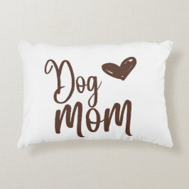 Brauner Hund Mama Akzent Kissen