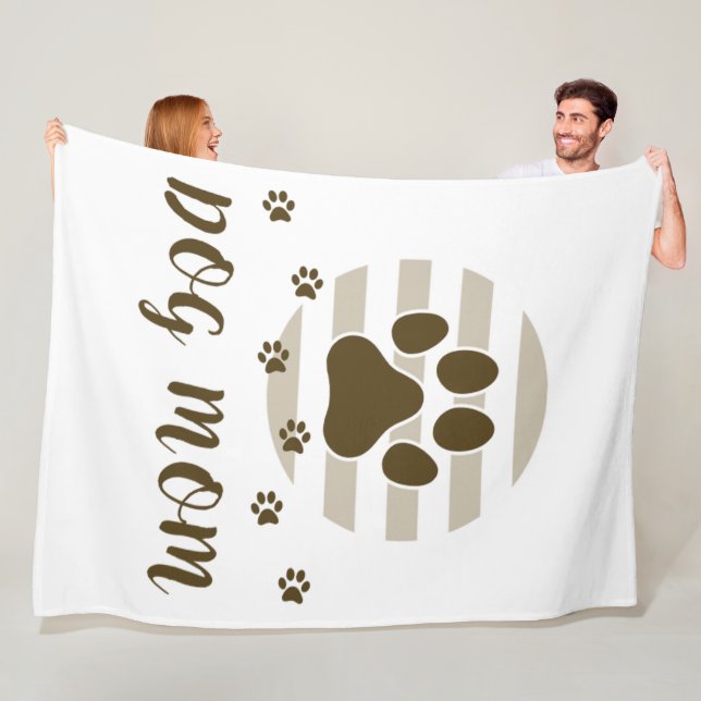 Brauner Hund Mama Liebe 60x80 Fleece Blanket (Beispiel)