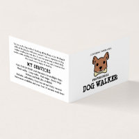 Brauner Hund mit Knochen, Dog Walker im Detail
