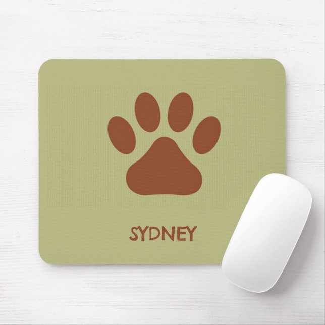 Brauner individuelle Name Mousepad (Mit Mouse)